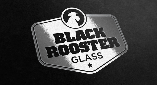 Black Rooster Glass Identity