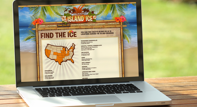 Hazzy&#8217;s Island Ice Website