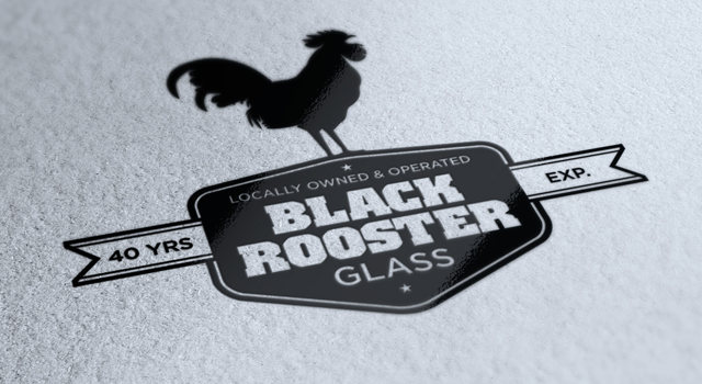 Black Rooster Glass Identity