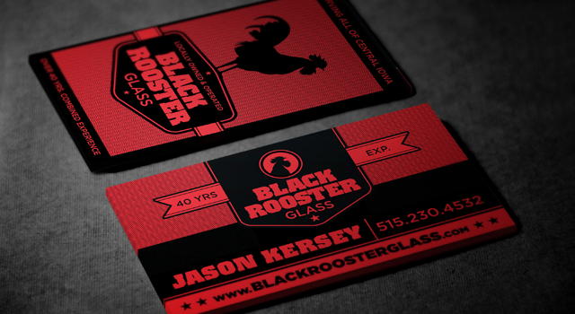 Black Rooster Glass Identity